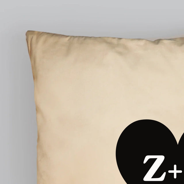 Monogramm: Initialen Herz Mit Pfeil - Kissen