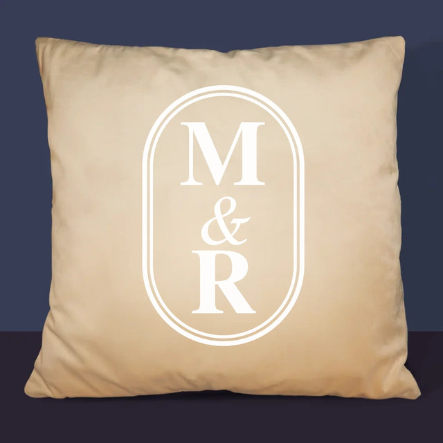 Monogramm: Initialen - Kissen