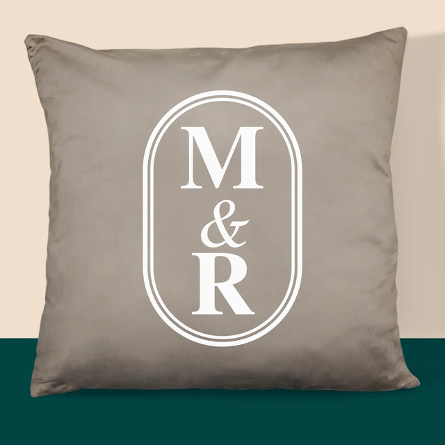 Monogramm: Initialen - Kissen
