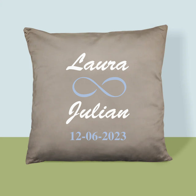 Monogramm: Namen Unendlichkeit - Kissen