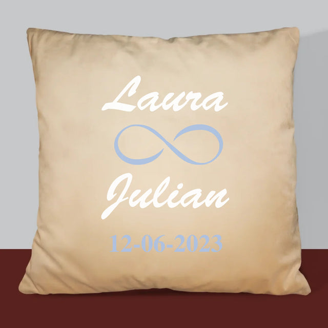 Monogramm: Namen Unendlichkeit - Kissen