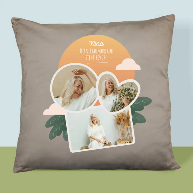 Fotocollage: Traumurlaub - Kissen