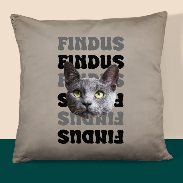 Ihr Avatar: Haustierfoto Mit Namen - Kissen