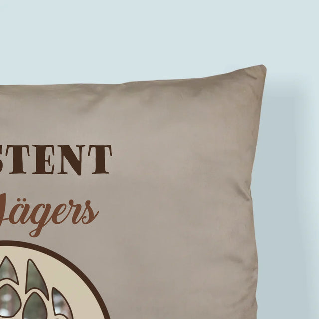 Form-Collage: Assistent Des Jägers - Kissen