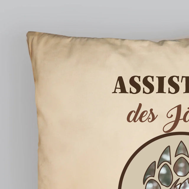 Form-Collage: Assistent Des Jägers - Kissen