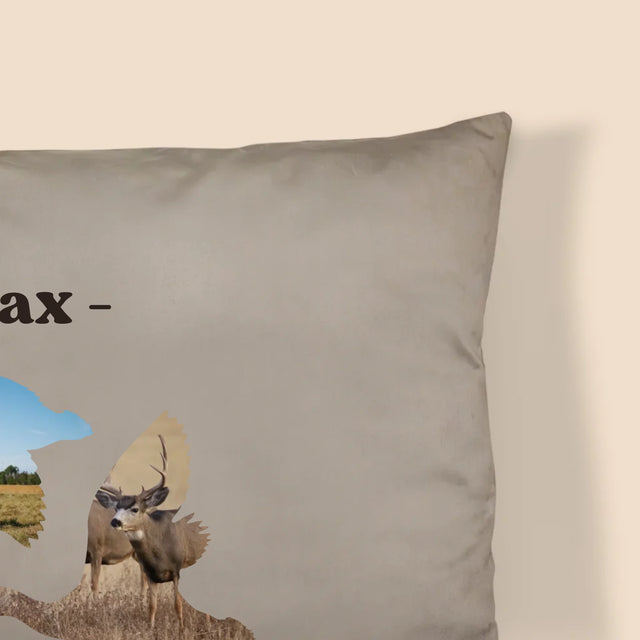 Form-Collage: Für Die Jagd Geschaffen - Kissen