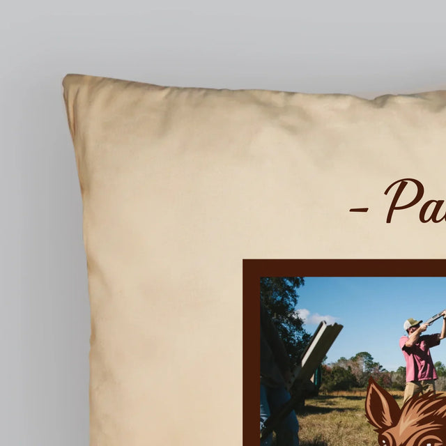 Fotocollage: Wildschwein Bändiger - Kissen