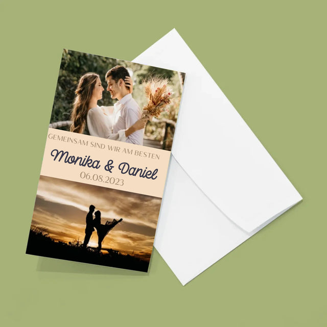 Fotocollage: Gemeinsam Sind Wir Am Besten - Fotos, Harmonikaartig Gefaltet