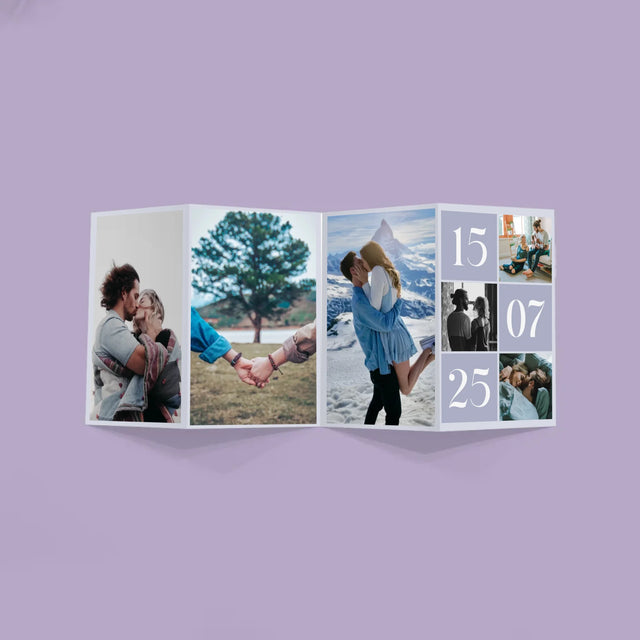 Fotocollage: Die Schönsten Momente - Fotos, Harmonikaartig Gefaltet