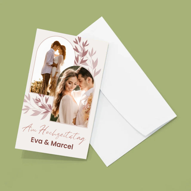 Fotocollage: Am Hochzeitstag - Fotos, Harmonikaartig Gefaltet