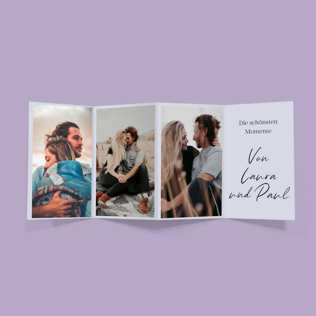 Fotocollage: Die Schönsten Momente - Fotos, Harmonikaartig Gefaltet