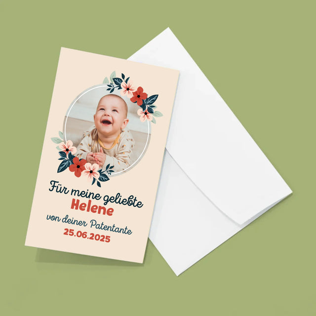 Foto Und Unterschrift: Für Die Taufe - Fotos, Harmonikaartig Gefaltet