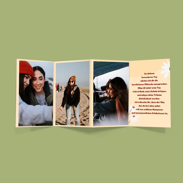 Fotocollage: Besties - Fotos, Harmonikaartig Gefaltet