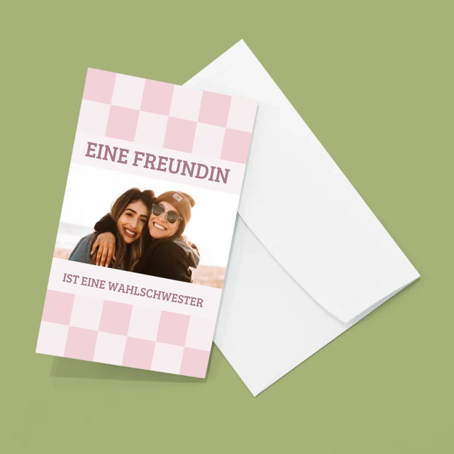 Foto Und Unterschrift: Eine Freundin Ist Eine Wahlschwester - Fotos, Harmonikaartig Gefaltet