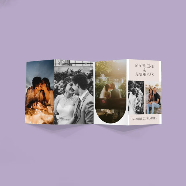 Fotocollage: Lieben Und Geliebt Werden - Fotos, Harmonikaartig Gefaltet