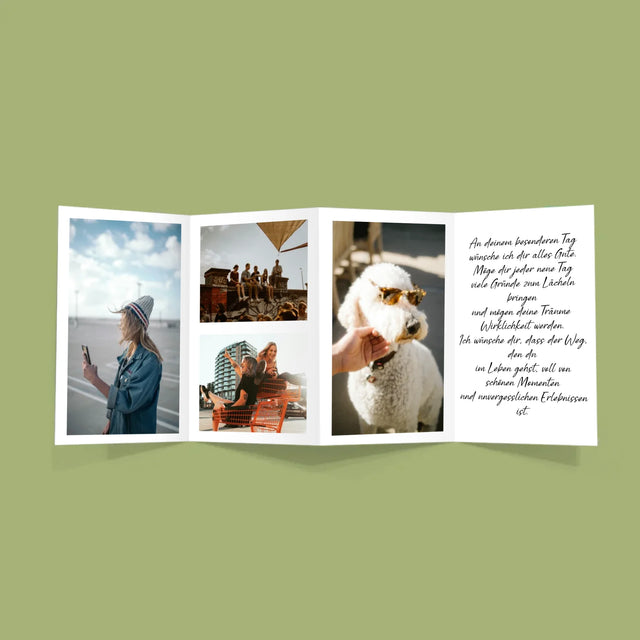 Buchstaben-Collage: Zu Alt Für Dicaprio - Fotos, Harmonikaartig Gefaltet