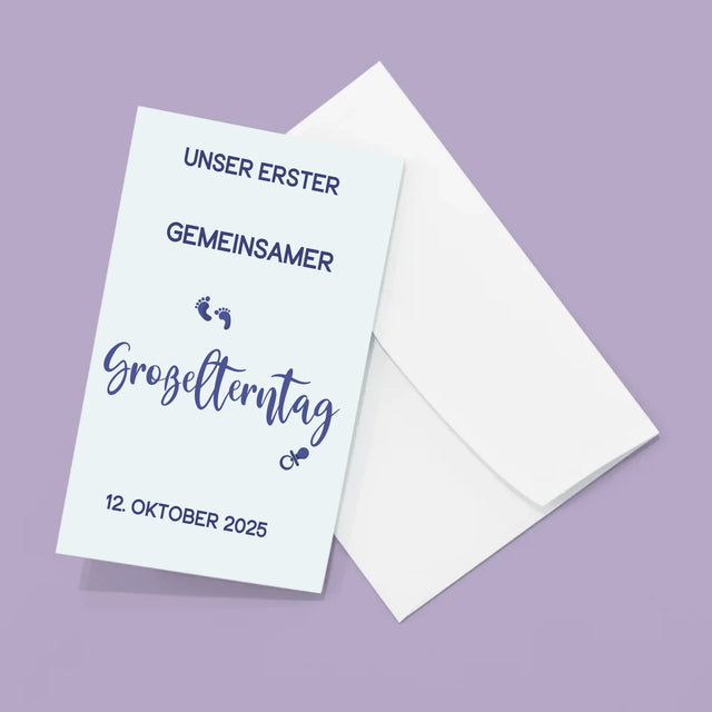 Fotocollage: Erster Gemeinsamer Großelterntag - Fotos, Harmonikaartig Gefaltet