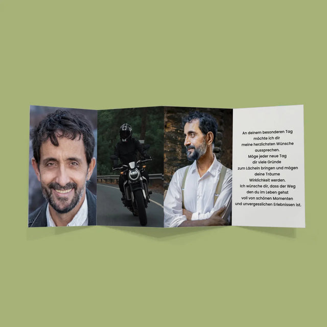 Foto Und Unterschrift: Der Schnellste In Der Stadt - Fotos, Harmonikaartig Gefaltet