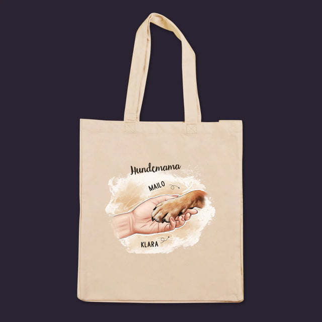 Charakter-Ersteller: Hundemutter – Bedruckte Canvas-Tasche | DE