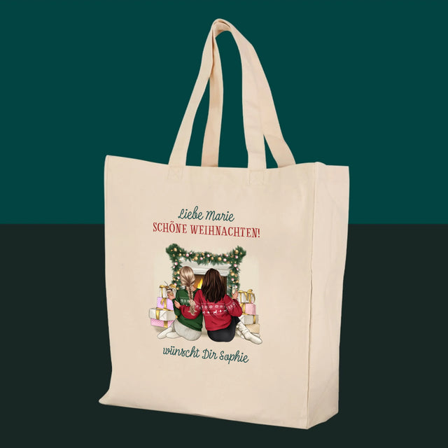 Charakter-Ersteller: Weihnachtsfreunde – Canvas-Tasche | DE