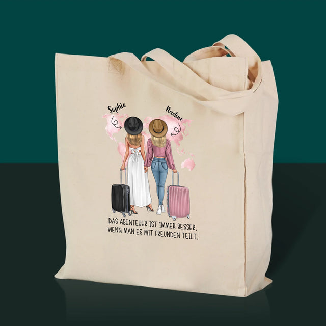Charakter-Ersteller: Traveler Friends – Canvas-Tasche | DE