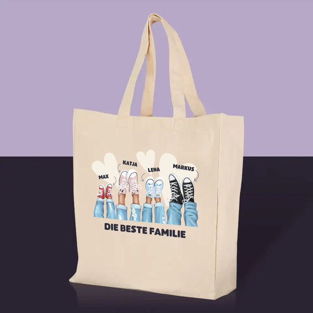 Charakter-Ersteller: Sneakers Family – Canvas-Tasche | DE