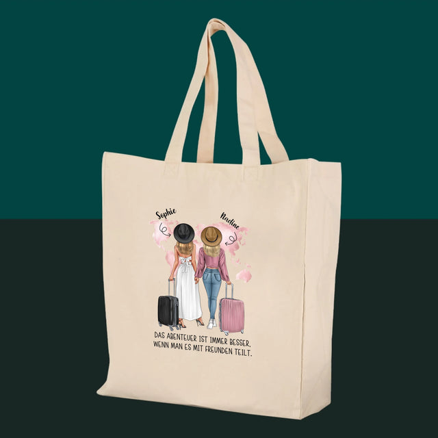 Charakter-Ersteller: Traveler Friends – Canvas-Tasche | DE
