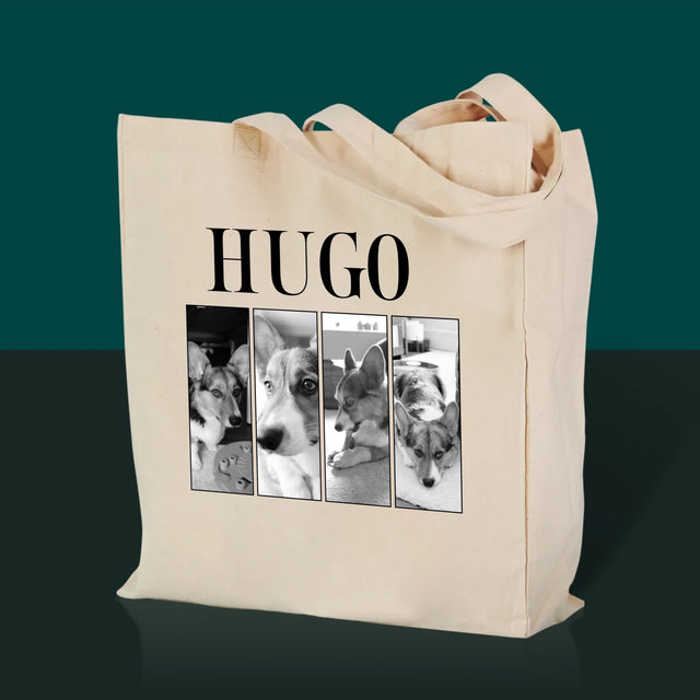 Fotocollage: Classic Bootleg mit Pupil – Canvas-Tasche mit Aufdruck | DE