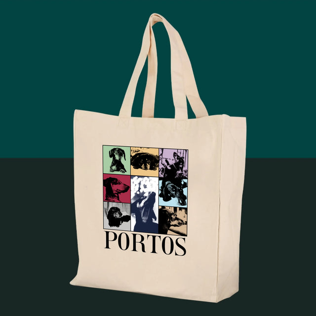 Fotocollage: Schüler Jak Taylor – Canvas-Tasche mit Aufdruck | DE