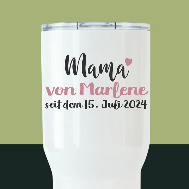 Avatar Creator: Junge Mama - Thermobecher Weiß