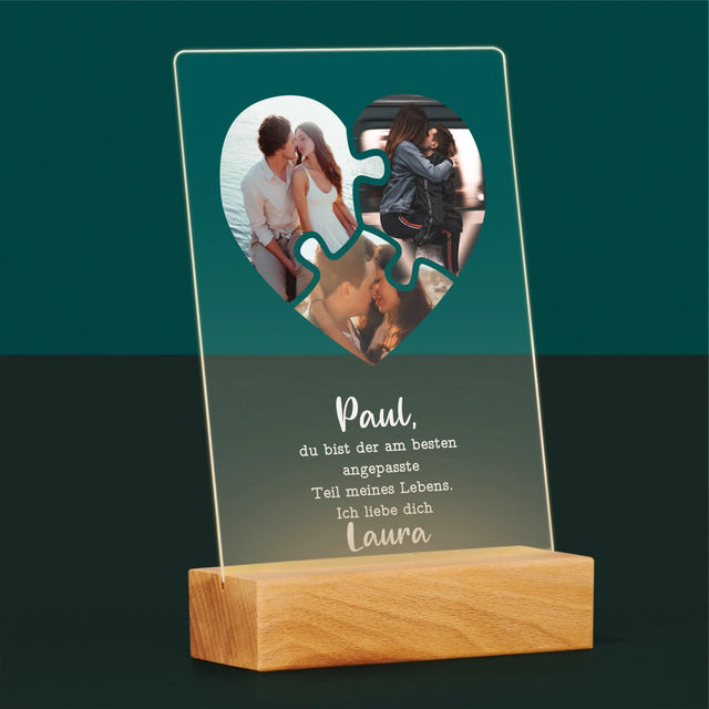 Fotocollage: Valentinstag-Puzzle - Druck Auf Acrylglas