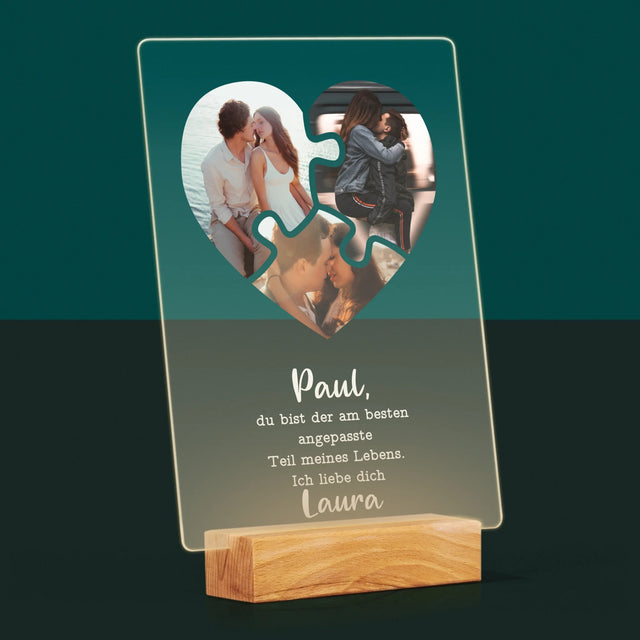 Fotocollage: Valentinstag-Puzzle - Druck Auf Acrylglas