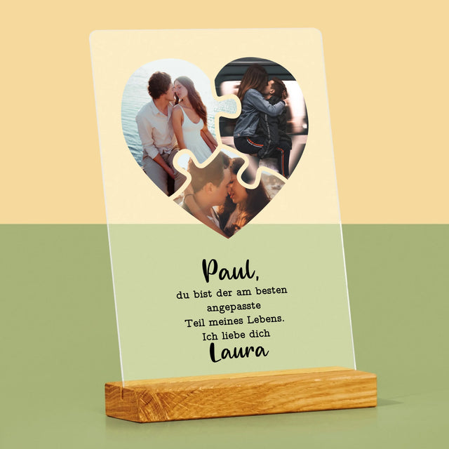 Fotocollage: Valentinstag-Puzzle - Druck Auf Acrylglas