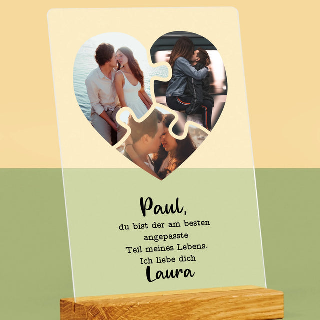 Fotocollage: Valentinstag-Puzzle - Druck Auf Acrylglas