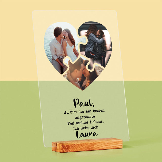 Fotocollage: Valentinstag-Puzzle - Druck Auf Acrylglas