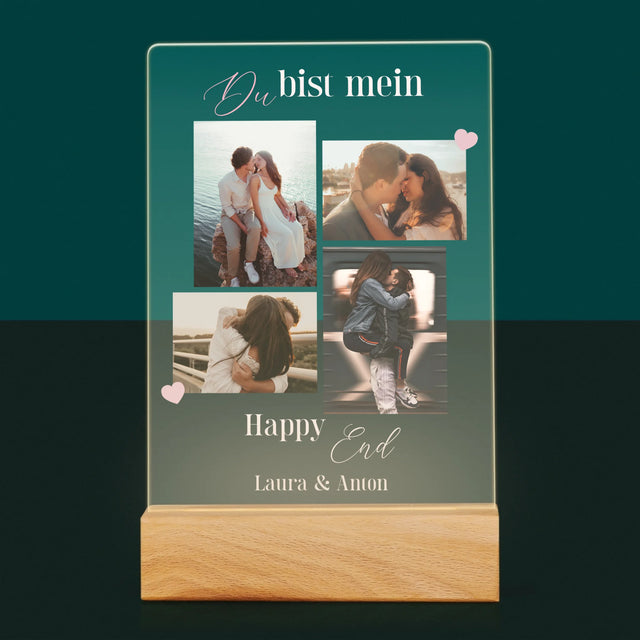 Fotocollage: Du Bist Mein Happy End - Druck Auf Acrylglas