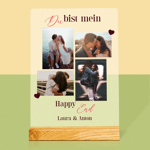Fotocollage: Du Bist Mein Happy End - Druck Auf Acrylglas