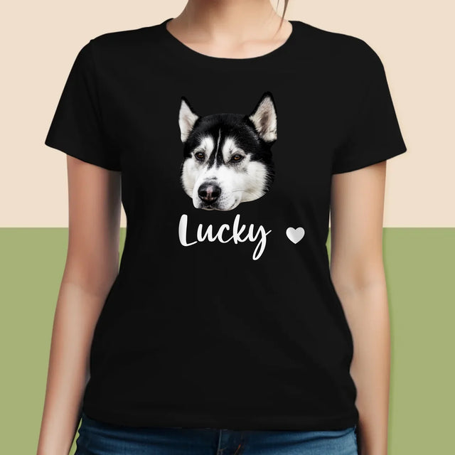 Ihr Avatar: Der Kopf Deines Hundes - T-Shirt Für Damen