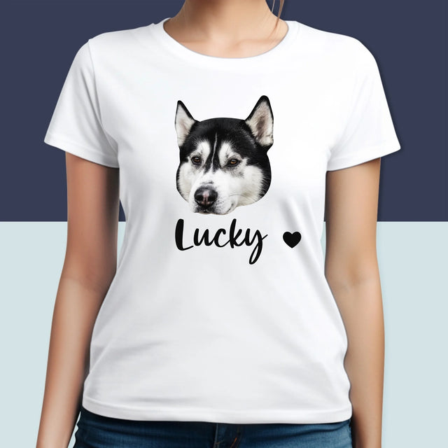 Ihr Avatar: Der Kopf Deines Hundes - T-Shirt Für Damen