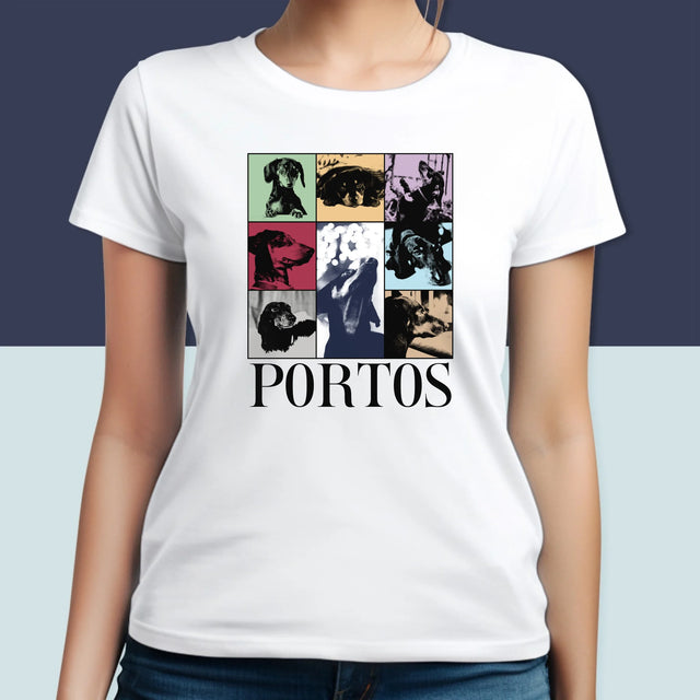 Fotocollage: Haustier Wie Taylor - T-Shirt Für Damen
