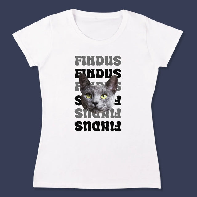 Ihr Avatar: Haustierfoto Mit Namen - T-Shirt Für Damen