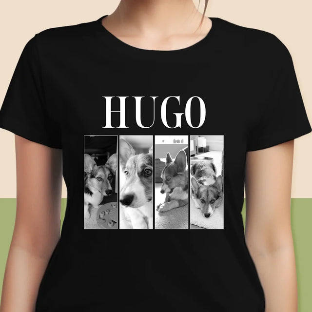 Fotocollage: Bootleg Klassiker Mit Haustier - T-Shirt Für Damen