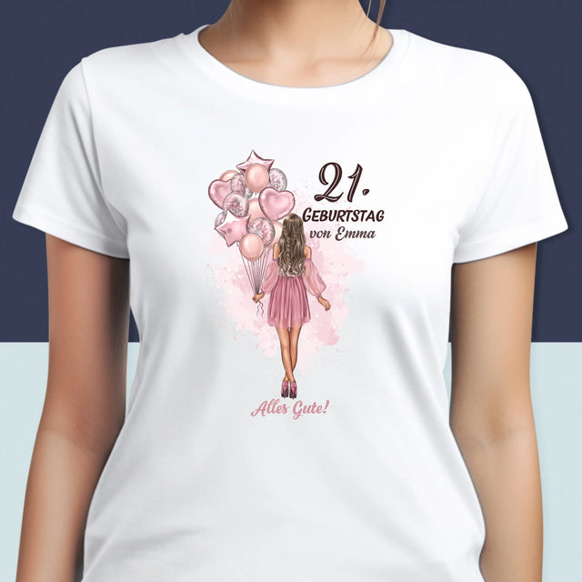 Avatar Creator: Geburtstag Luftballons - T-Shirt Für Damen