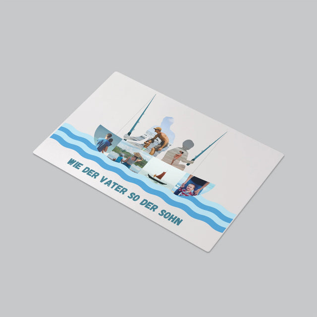 Form-Collage: Wie Der Vater So Der Sohn - Schreibtischunterlage