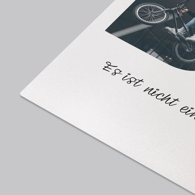 Buchstaben-Collage: Bmx - Schreibtischunterlage