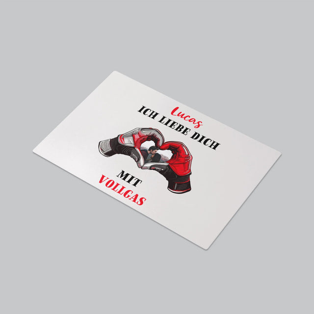 Foto Und Unterschrift: Ich Liebe Dich In Vollen Zügen - Schreibtischunterlage