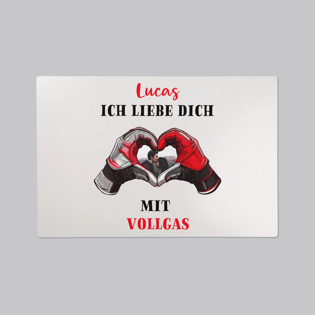 Foto Und Unterschrift: Ich Liebe Dich In Vollen Zügen - Schreibtischunterlage