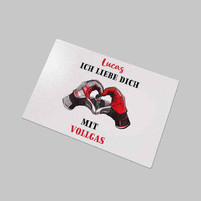 Foto Und Unterschrift: Ich Liebe Dich In Vollen Zügen - Schreibtischunterlage