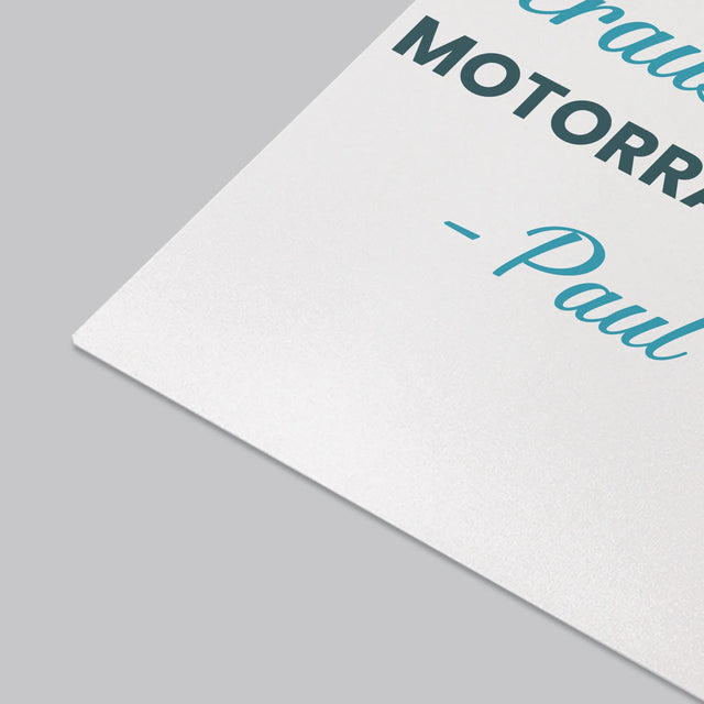 Form-Collage: Herausragender Motorradfahrer - Schreibtischunterlage