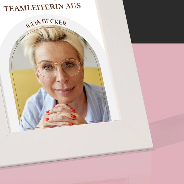 Foto Und Unterschrift: Bester Teamleiter - Bilderrahmen